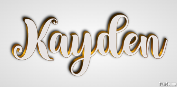 Kayden Efecto de Texto