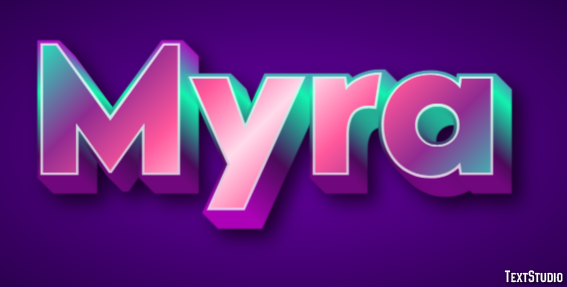 Myra Text Effect