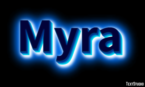 Myra Text Effect