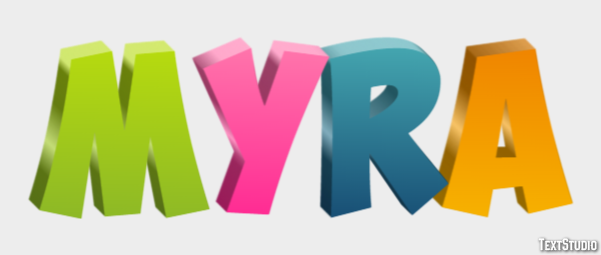 Myra Text Effect