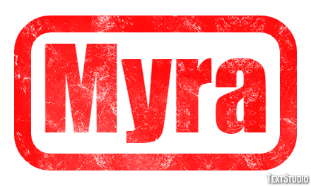 Myra Effet de texte