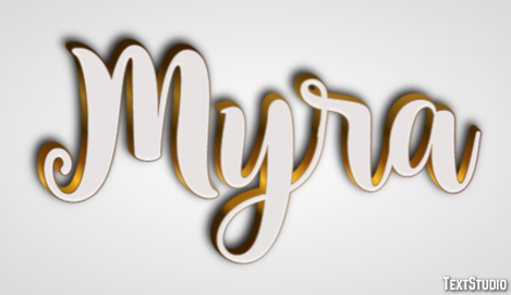 Myra Effet de texte