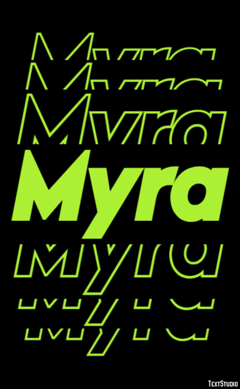 Myra Text Effect