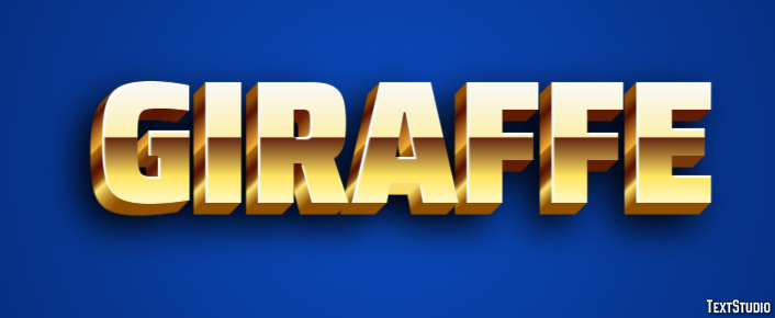 Giraffe Text Effect