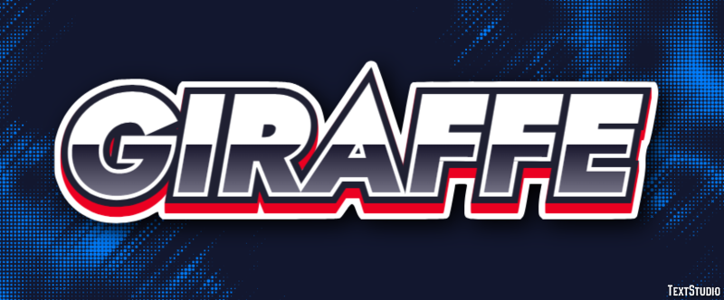 Giraffe Efekt tekstowy