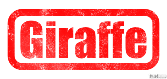 Giraffe Efekt tekstowy