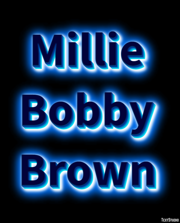 Millie Bobby Brown Metin Efekti