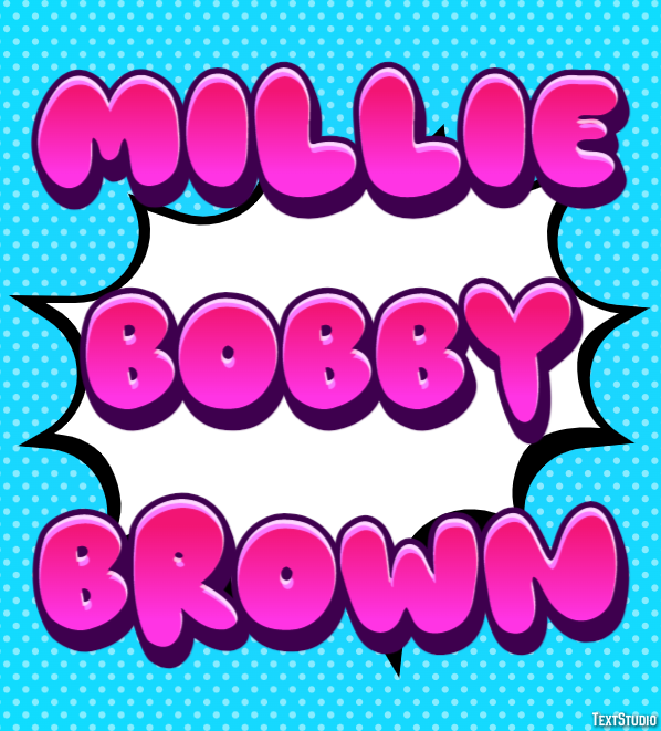 Millie Bobby Brown Text Effect