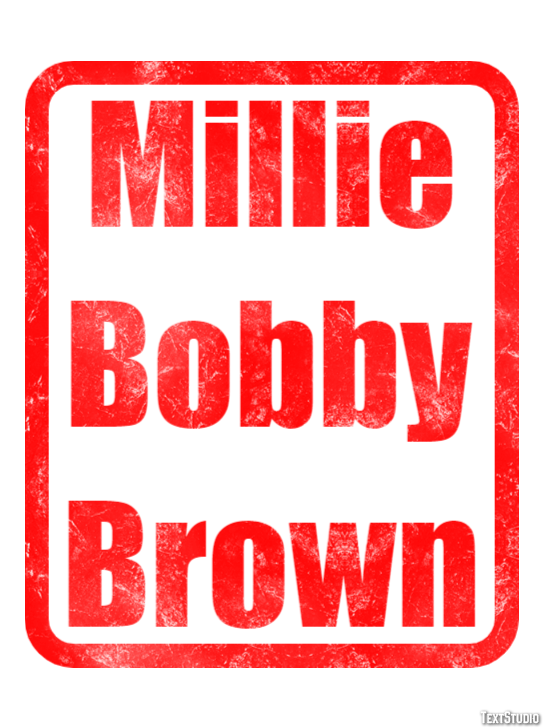 Millie Bobby Brown Text Effect