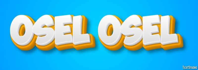 осел osel Efeito de texto