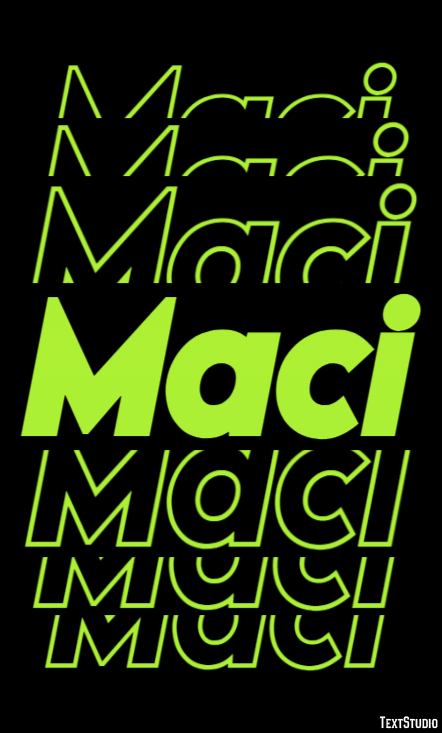 Maci Tekst Effect