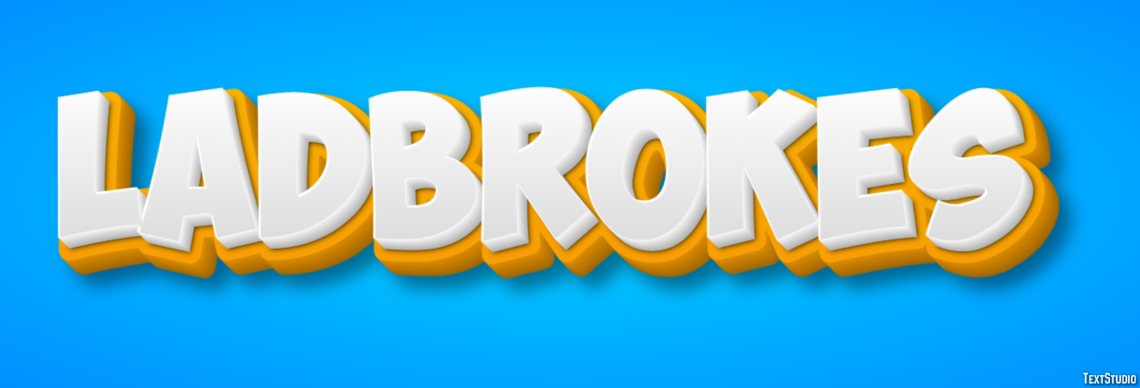 Ladbrokes Efeito de texto