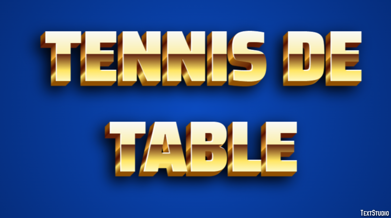 Tennis de table Effetto testo