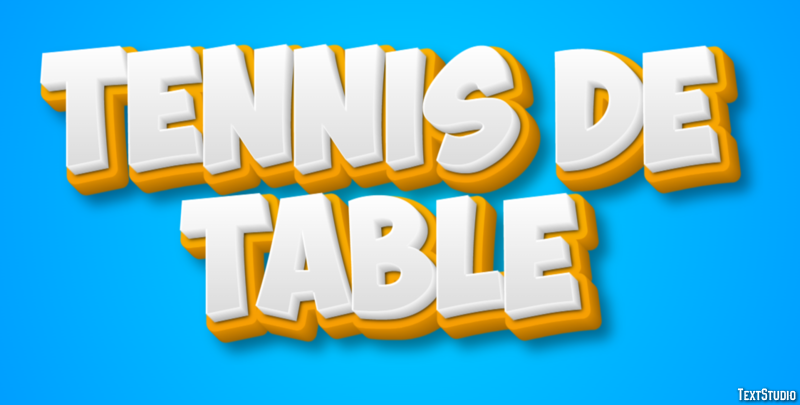 Tennis de table Effetto testo