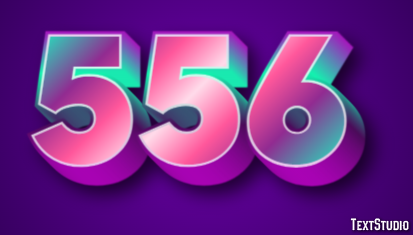556 Text Effect