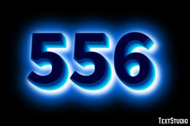 556 Text Effect