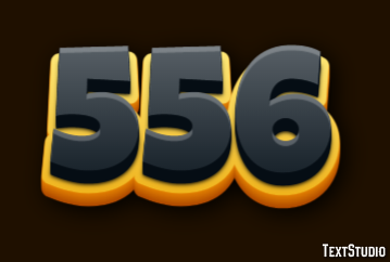 556 Text Effect