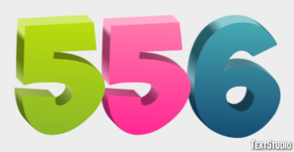 556 Text Effect