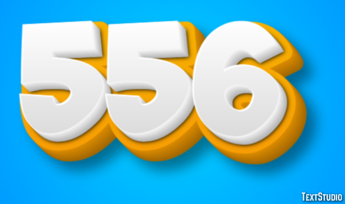556 Text Effect