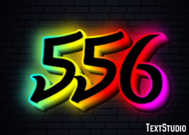 556 Text Effect