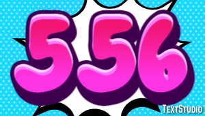 556 Text Effect