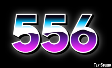 556 Text Effect