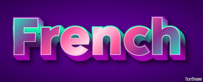 French Text Effect