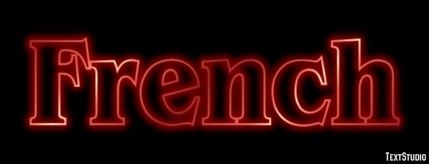 French Text Effect