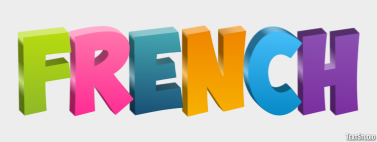French Text Effect