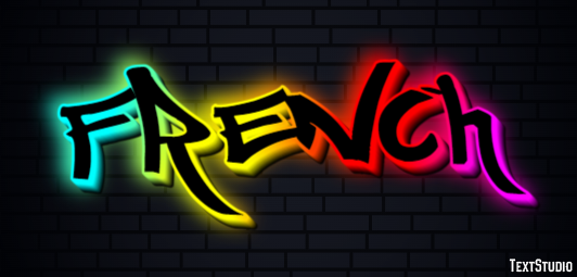 French Text Effect