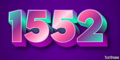 1552 Text Effect