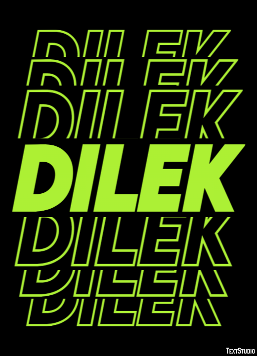 Dilek Efeito de texto