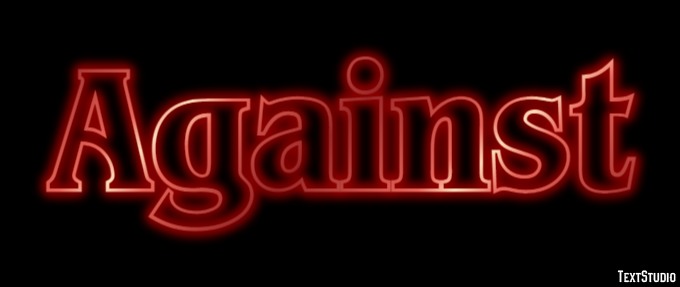 Against Text Effect