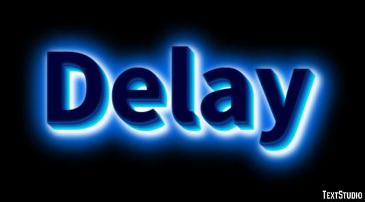 Delay Text Effect