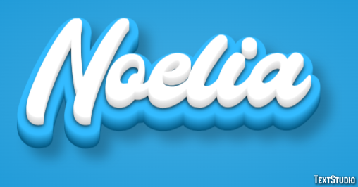 Noelia Efecto de Texto