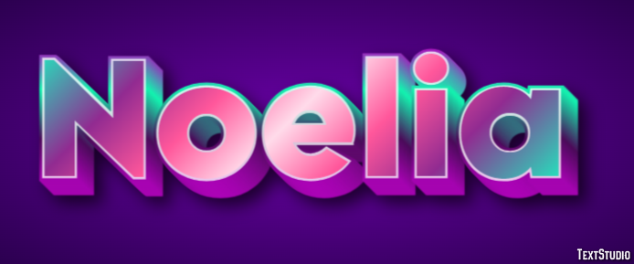 Noelia Efecto de Texto