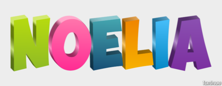Noelia テキスト効果