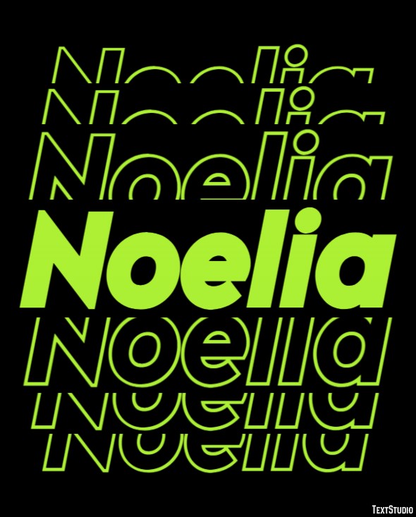 Noelia Efecto de Texto