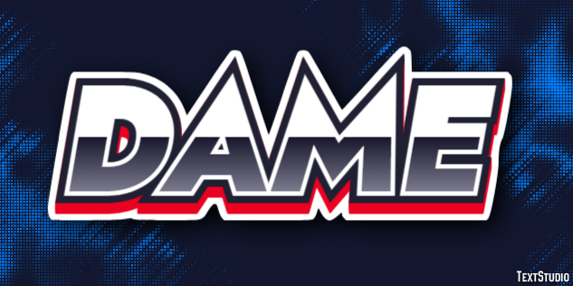 Dame Text effect