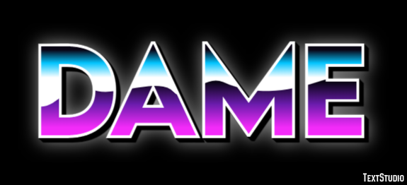Dame Text effect
