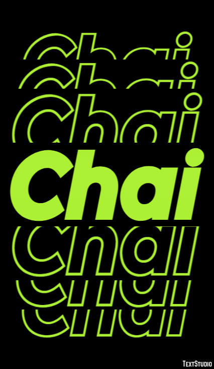 Chai Efecto de Texto