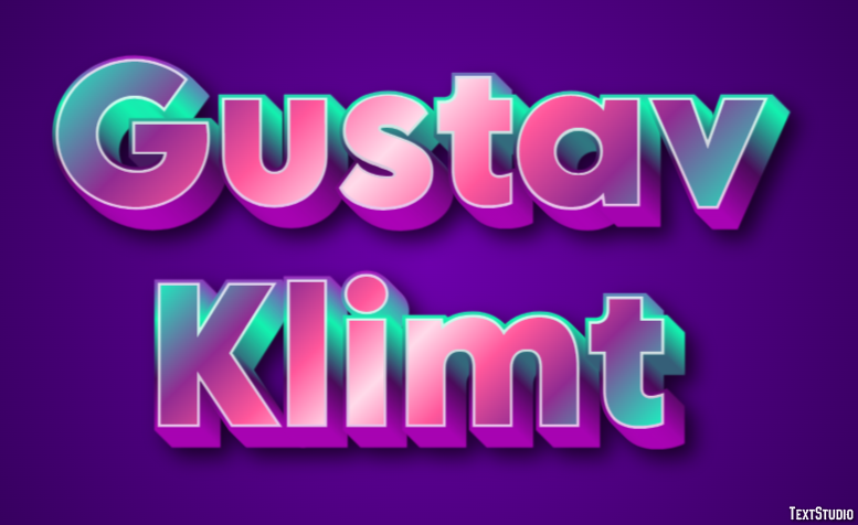 Gustav Klimt Text Effect