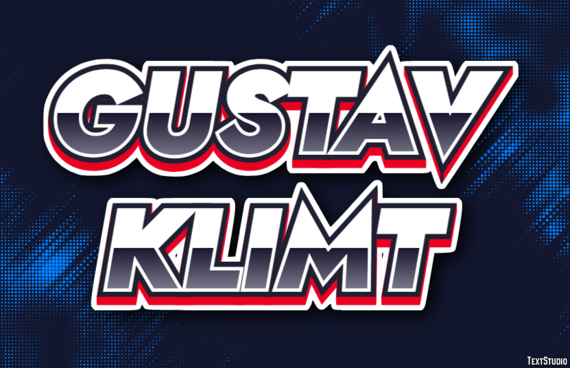 Gustav Klimt Text effect