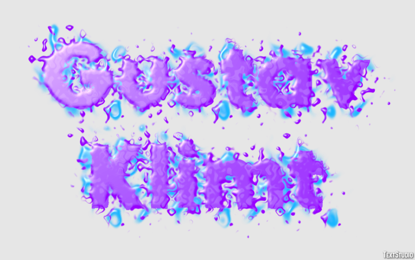 Gustav Klimt Text Effect