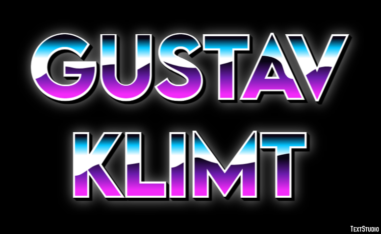 Gustav Klimt Text effect