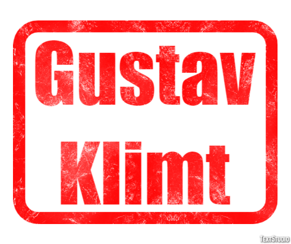 Gustav Klimt Text effect