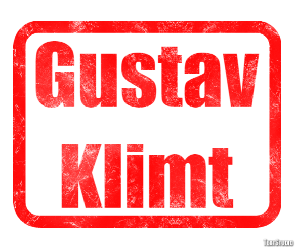 Gustav Klimt Text Effect