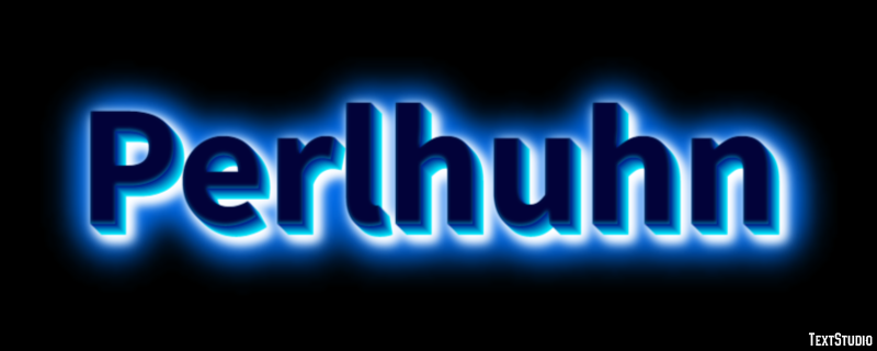 Perlhuhn Texteffekt