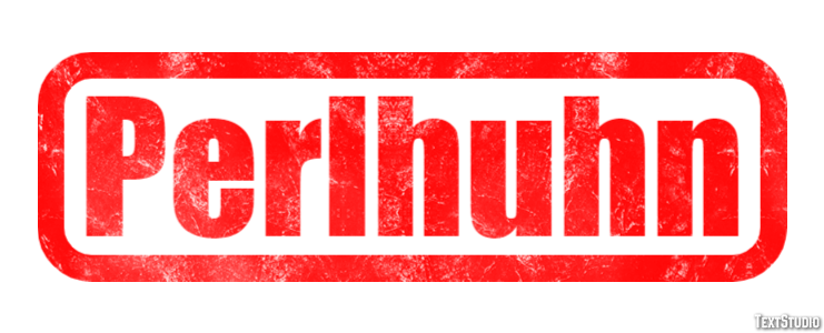 Perlhuhn Texteffekt