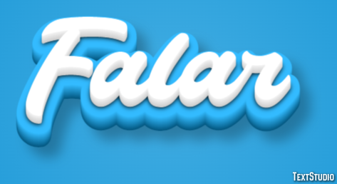 Falar Efeito de texto